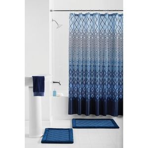 15-Piece Shower Curtain Bath Set